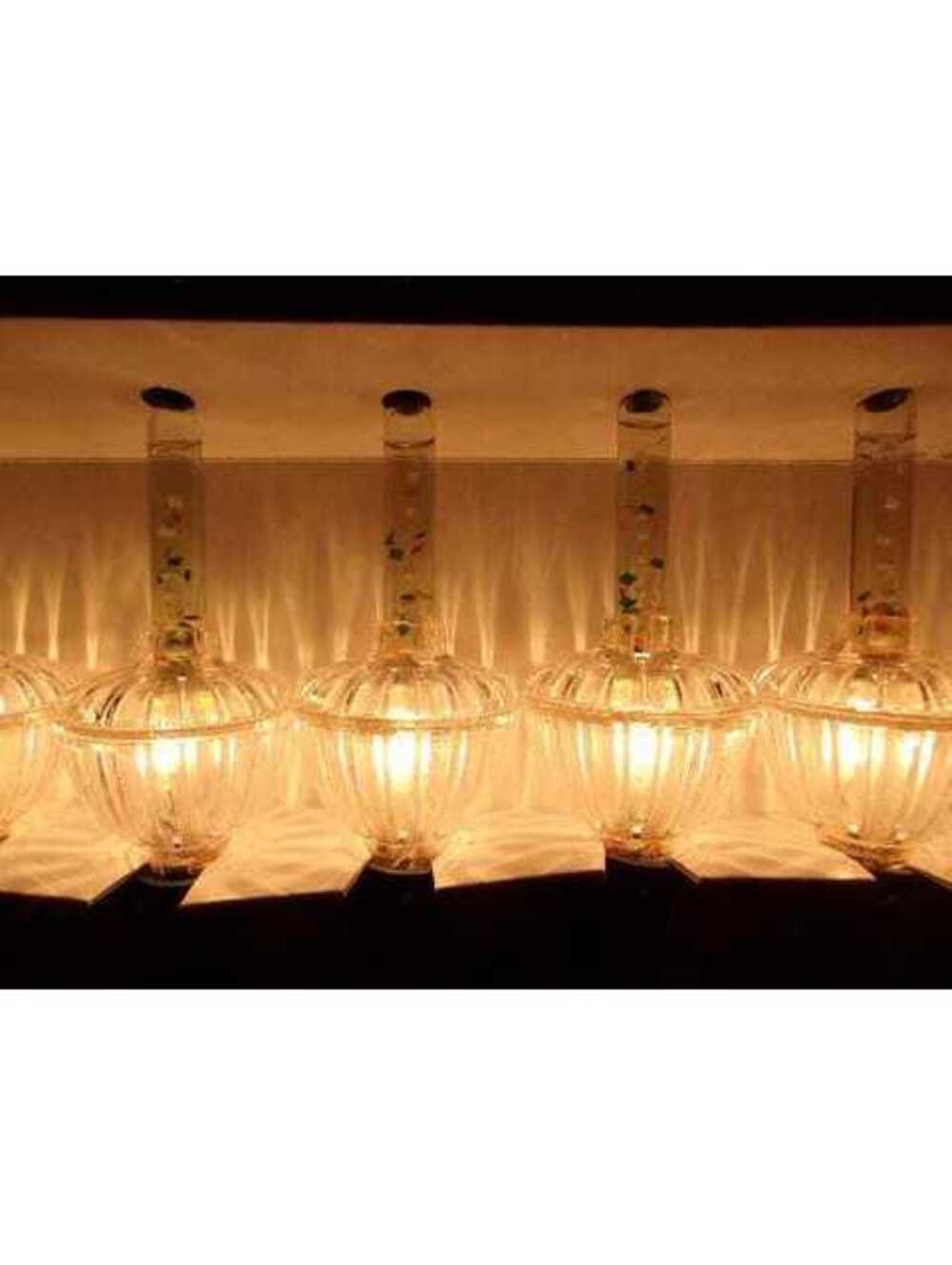 Vintage Box of 7 Confetti Bubble Lights Indoor Outdoor String Retro Taiwan